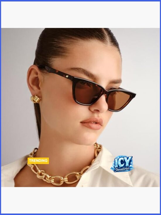 Cat Eye Sunglasses Polarized Plastic Frame W/ Pouch main image 5